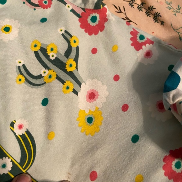 Three rompers and a bonus Tshirt. EUC - Picture 5 of 6